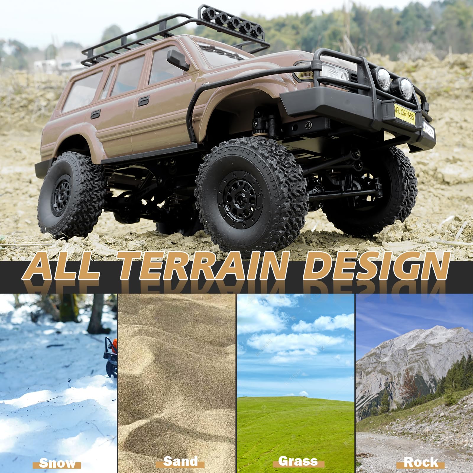 Amazon.com: ARRIS WPL C54-1 LC80 1/16 RC Rock Crawler 4WD RTR